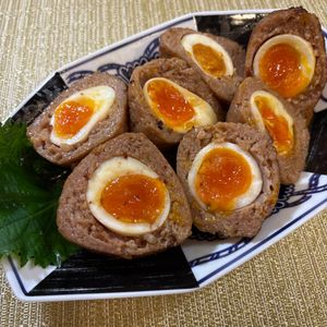 楽ラク手抜キッチン🐶🐾の作ってみた!投稿(インパクト大！⟡【とろ〜り月見つくね】)