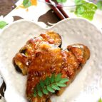 茄子の豚肉巻き・甘酢ソース。