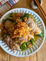 レンジでOK《肉巻きピーマンのおろしポン酢》