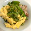 あいるんの作ってみた!投稿(鶏肉とゴーヤと卵の旨味噌マヨ炒め)