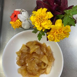 そら・ゆずの作ってみた!投稿(簡単！りんごのコンポート（レンジ加熱）)