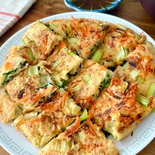 【米粉で作るひじきと小松菜のチヂミ】鉄分たっぷり！