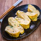 ホタテの旨味が凄い「ホタテと青ねぎの玉子焼き」
