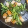 ミナの作ってみた!投稿(お弁当に◎【小松菜とちくわのおかか炒め】旨味たっぷり♡)