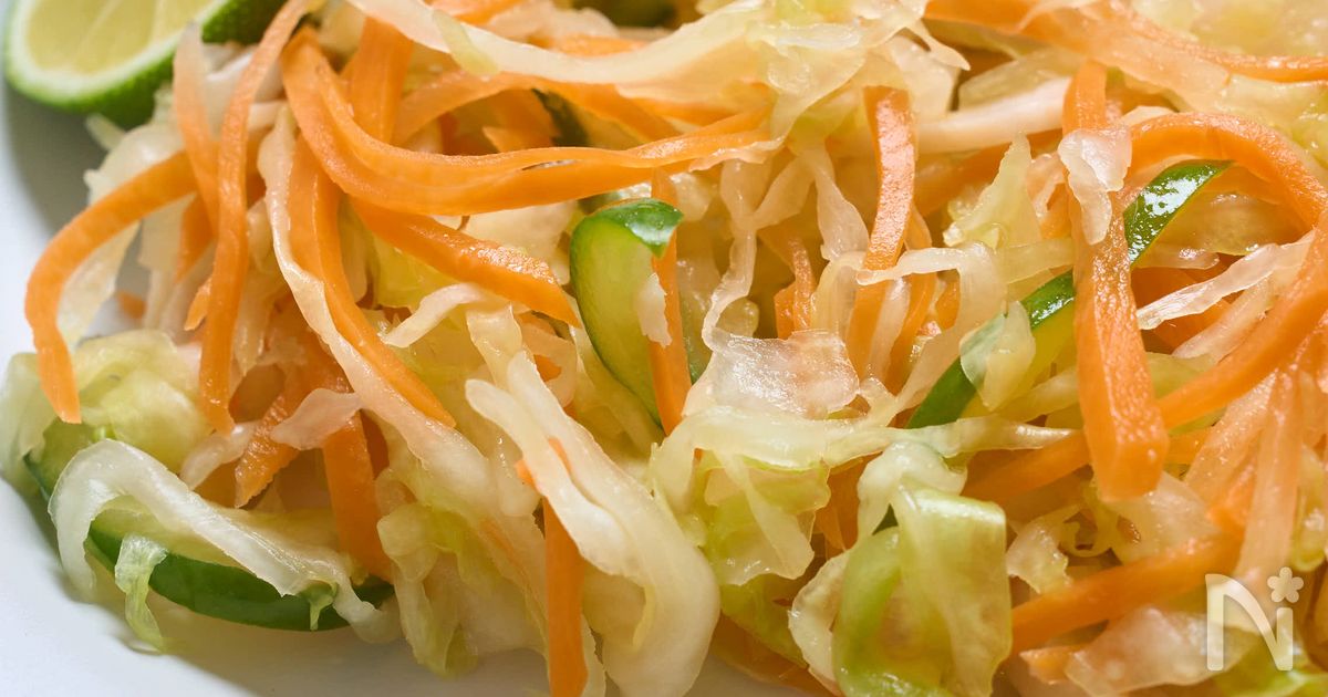 千切り野菜のすだちコールスロー風