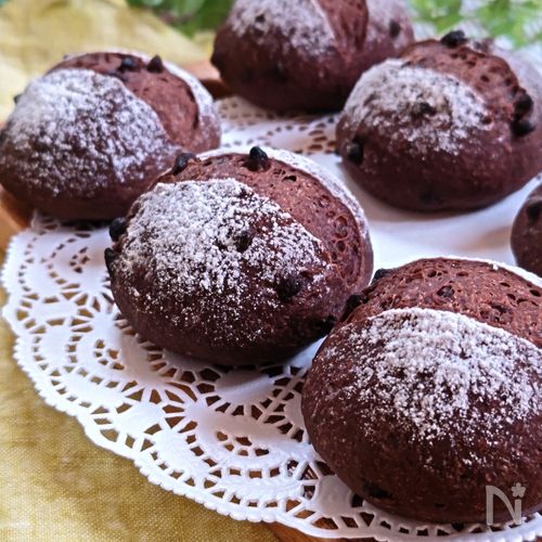米粉のチョコチップココアパン