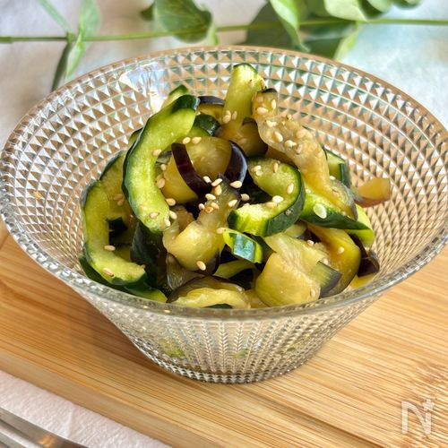 箸が止まらない！夏野菜【茄子ときゅうりの三杯酢】