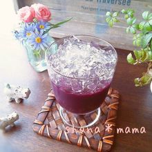 キラキラ綺麗~♪檸檬と葡萄のとろぷるゼリー♪
