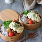 レンチン調理！自家製タルタルソースの【チキン南蛮弁当】