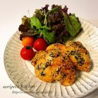 ごはんがススム！ささみde黒ごま衣の竜田揚げ♡