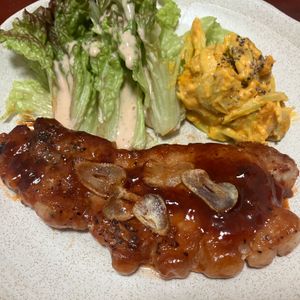 りんごの作ってみた!投稿(最強に旨い!!ガッツリおかず『濃厚ソースの絶品トンテキ』)