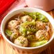 【鶏肉団子とキャベツのしらたきスープ】簡単ヘルシー♪