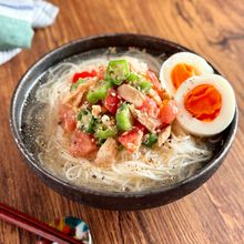 ツナと夏野菜で【夏のごちそうめん】