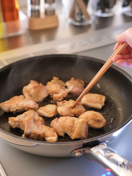 鶏肉を焼いたとき