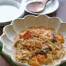 生鮭とえのきのオイ味噌クリーム煮