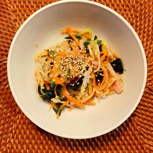 580192の作ってみた!投稿(【お総菜屋さんの切り干し大根とわかめのごま和え】味付け簡単♪)