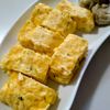 ゆみの作ってみた!投稿(【コーン入りだし巻き卵風】豆腐入りでふわふわ♡レンジでOK！)