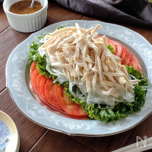 レンジで簡単☆鶏むね肉の棒々鶏。