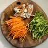 ごはんすすむ♡ピーマンと人参ちくわの味噌炒め【簡単作りおき】の工程1