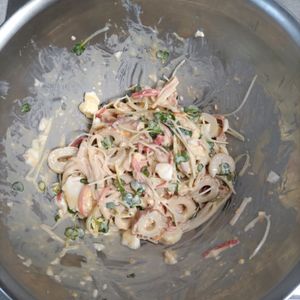 KUMIKOの作ってみた!投稿(かいわれ大根のわさびマヨ和え)