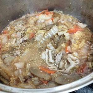 和音の作ってみた!投稿(男子が喜ぶ♪白菜と根菜の『胡麻だく豚汁』)