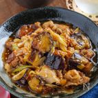 暑い時期でも沢山食べれる！豚こまと茄子のとろとろ甘酢あん炒め