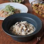 【ダイエット】きのこのチーズ風クリーム煮