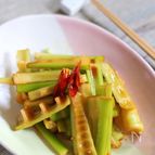 淡竹でメンマ風の炒め物