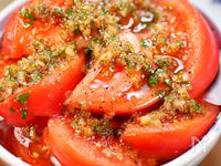 今年の夏のトマトサラダ😘🍅スパイシー和風よだれトマト✨