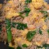 bo-zu3の作ってみた!投稿(むき海老とひき肉のニラ玉春雨炒め)