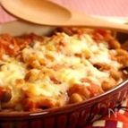 トマトハーブチキンのペンネグラタン