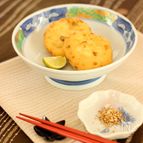 敬老の日の食卓に　きのこのがんもどき　舞茸塩添え
