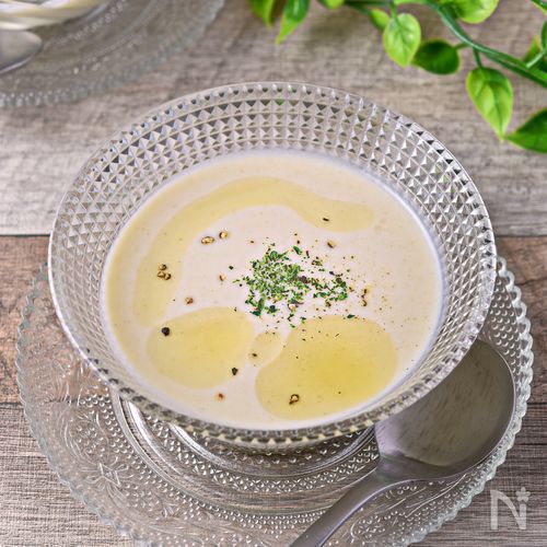 なすの冷製ポタージュ│レンジで簡単!夏のひんやりスープ