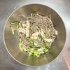 【鶏ささ身ときゅうりの黒ごま冷やしそば】ごまの香り引き立つ！の工程6