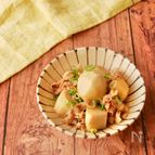 「牡蠣だし醤油で」里芋と豚こまの簡単煮物
