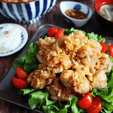 《食べ過ぎ注意!!》絶品!!ご飯がすすむ油淋鶏（揚げない）