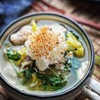《みぞれ鍋風スープ》豚バラ♪白菜♪豆腐♪えのきたっぷり