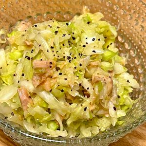 michuの作ってみた!投稿(甘酸っぱくて止まらない！『キャベツとツナのレモンサラダ』)
