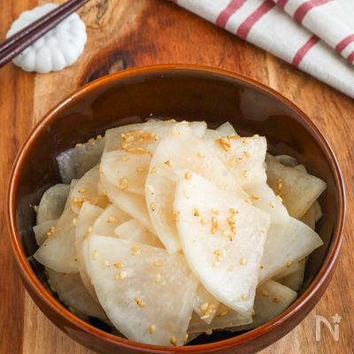 やみつき♡大根の梅ごまナムル