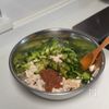 レンジで簡単！【中華風ささみときゅうりの梅肉和え】の工程2