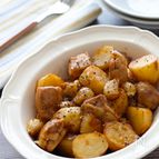 【ポテトとチキンのバルサミコにんにく照り焼き】めちゃ旨♪