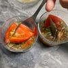 【夏の食べる美容液】じゅんさいとトマトのさっぱりレモン和えの工程3