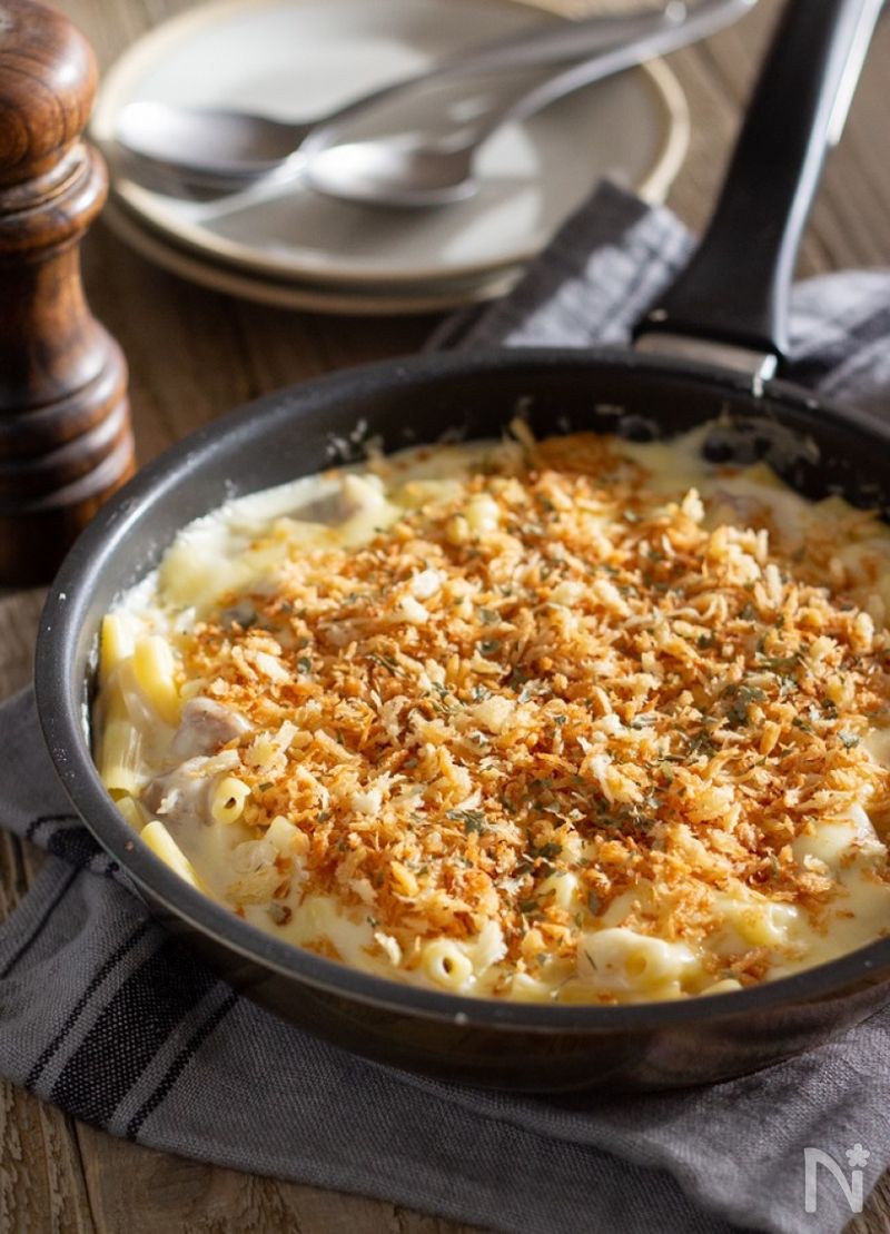 フライパンひとつで！チキンマカロニグラタン by 笠原知子 レシピサイト Nadia ナディア プロの