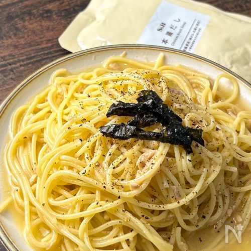 【ワンパンで本格】濃厚鶏だしパスタ