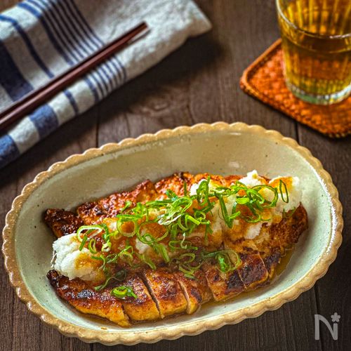 ワンパン20分☆【カロリー減なおろし甘酢チキン】