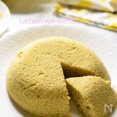 おからパウダーのバナナケーキ☆レンジで3分!ふんわり食感♬