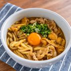 レンチンで10分【豚こまの味噌カレーうどん】