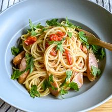 【トマトの和パスタ】ワンパン10分!半端食材で絶品パスタ♪