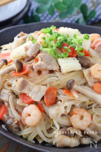 別茹で無しで簡単！チャンポン風チャプチェ