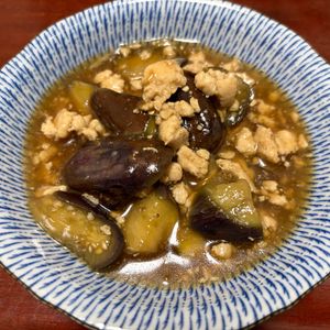 りんごの作ってみた!投稿(鍋ひとつ！なすと鶏ひき肉のとろみあん【腸活レシピ】)